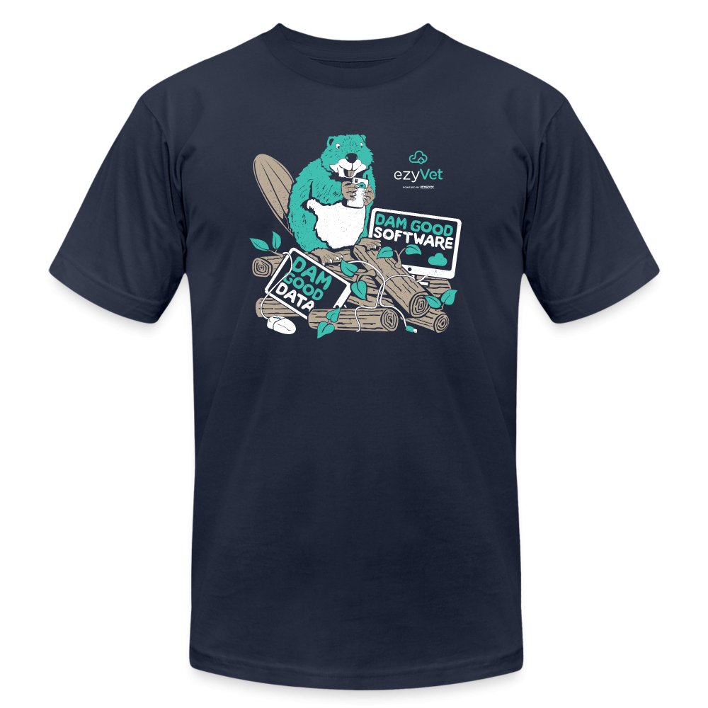 ezyVet Beaver Unisex T-shirt-Unisex T-Shirt | Bella + Canvas 3001-I love Veterinary