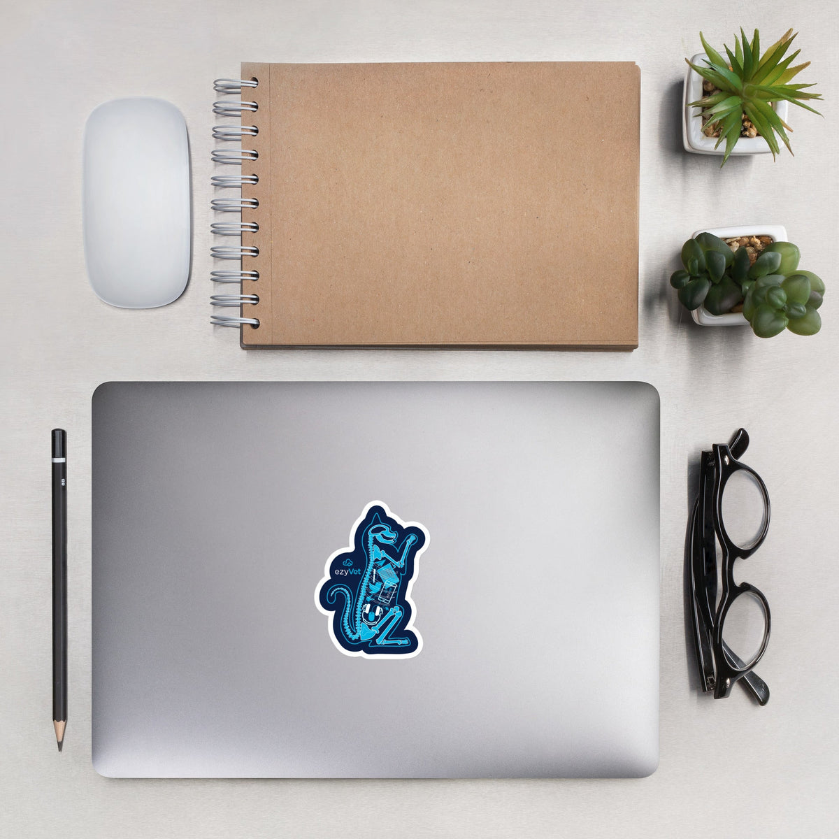 ezyVet Bubble-free stickers-Kiss-Cut Stickers-I love Veterinary