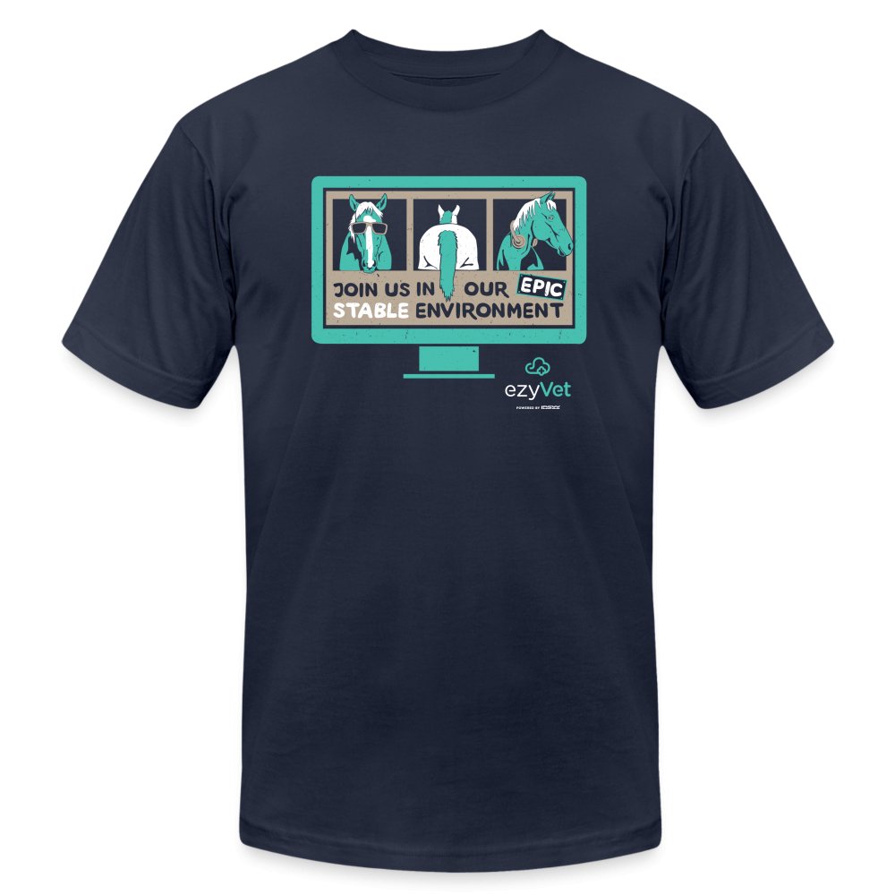 ezyVet Stable Unisex T-shirt-Unisex T-Shirt | Bella + Canvas 3001-I love Veterinary