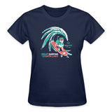 ezyVet Surf Dog Ladies T-Shirt-Ultra Cotton Ladies T-Shirt | Gildan G200L-I love Veterinary