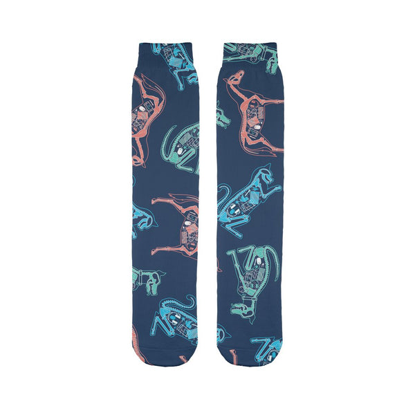 ezyVet X-ray animals Sock-Sublimation Sock-I love Veterinary