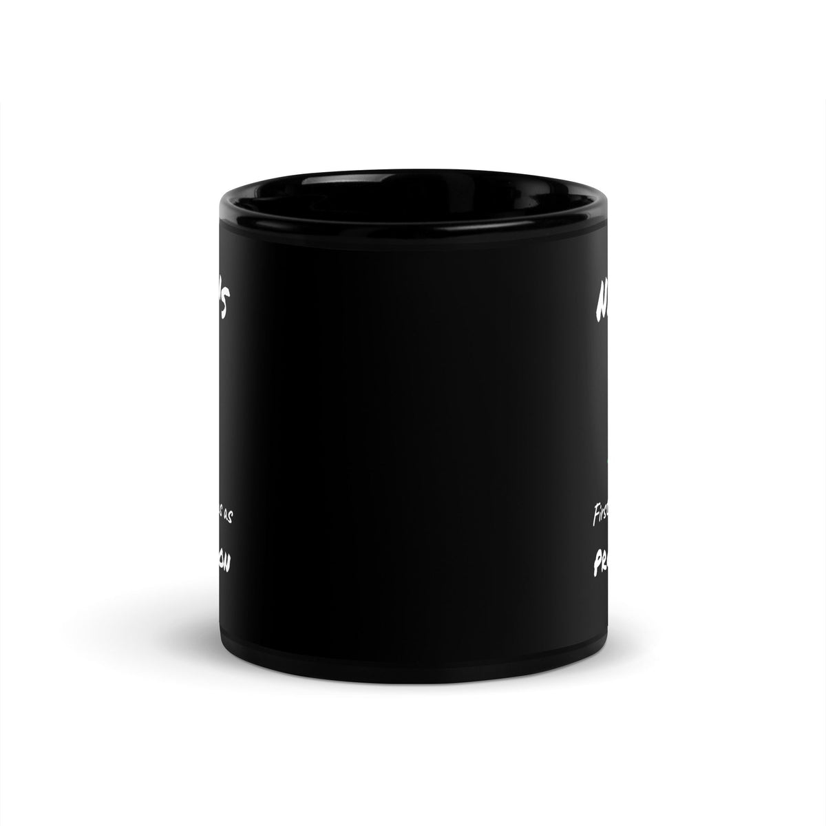 First Christmas As - Personalizable Full Color Mug-Black Glossy Mug-I love Veterinary