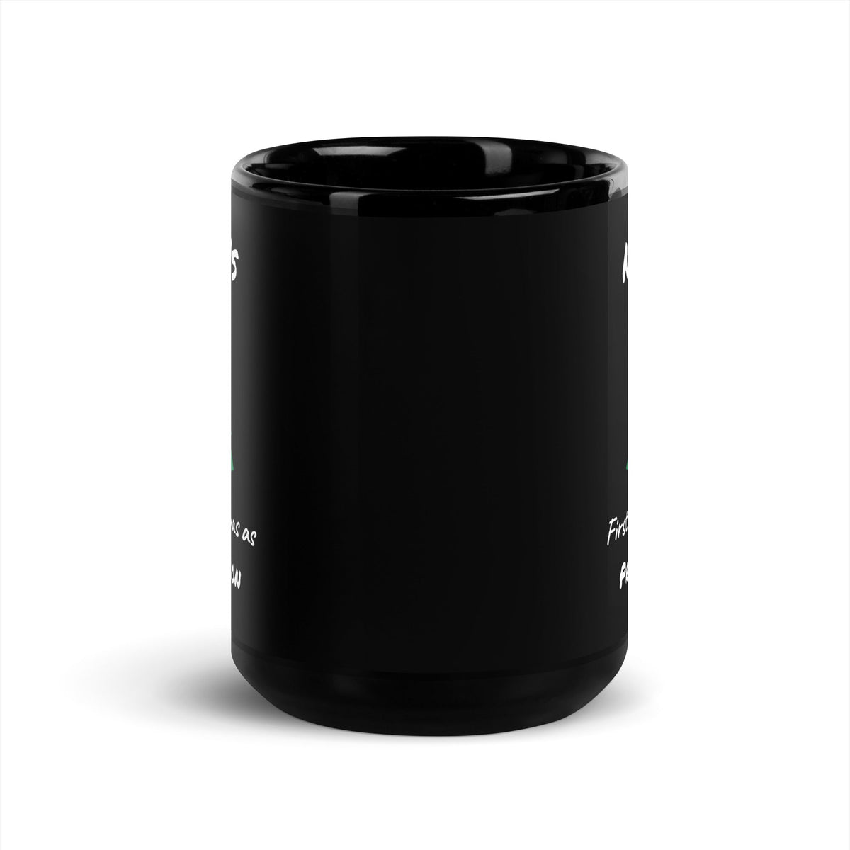 First Christmas As - Personalizable Full Color Mug-Black Glossy Mug-I love Veterinary