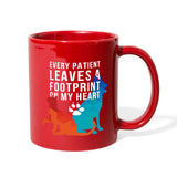 Every patient leaves a footprint on my heart Full Color Mug-Full Color Mug | BestSub B11Q-I love Veterinary