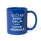 Keep Calm and Love Animals Full Color Mug-Full Color Mug | BestSub B11Q-I love Veterinary