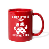 Veterinary - A beautiful day to save a life Full Color Mug-Full Color Mug | BestSub B11Q-I love Veterinary