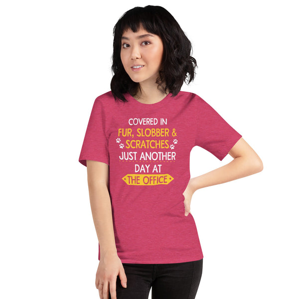 Fur, Slobber, Scratches Bella + Canvas 3001 Unisex T-shirt-I love Veterinary
