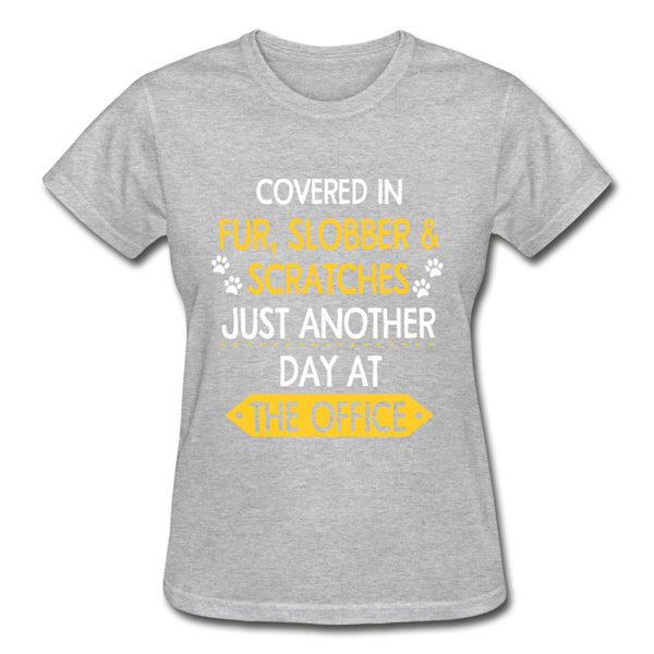 Fur, Slobber, Scratches Gildan Ultra Cotton Ladies T-Shirt-Ultra Cotton Ladies T-Shirt | Gildan G200L-I love Veterinary