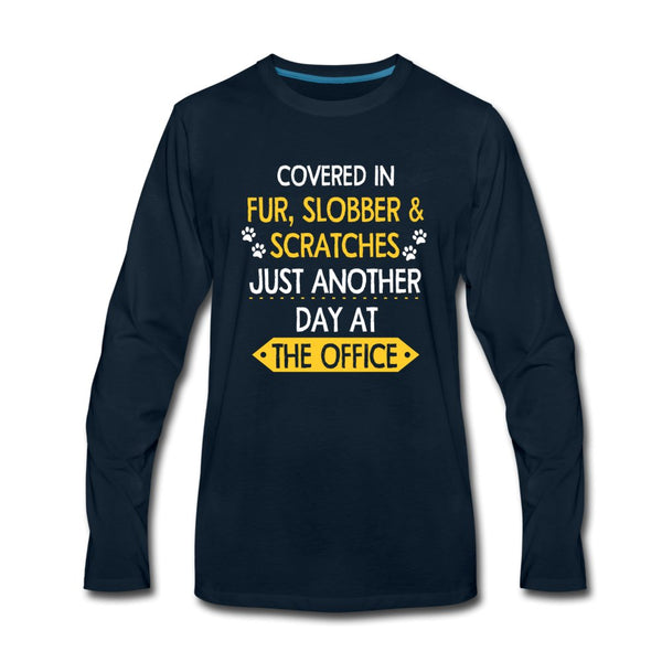 Fur, Slobber, Scratches Unisex Premium Long Sleeve T-Shirt-Men's Premium Long Sleeve T-Shirt | Spreadshirt 875-I love Veterinary