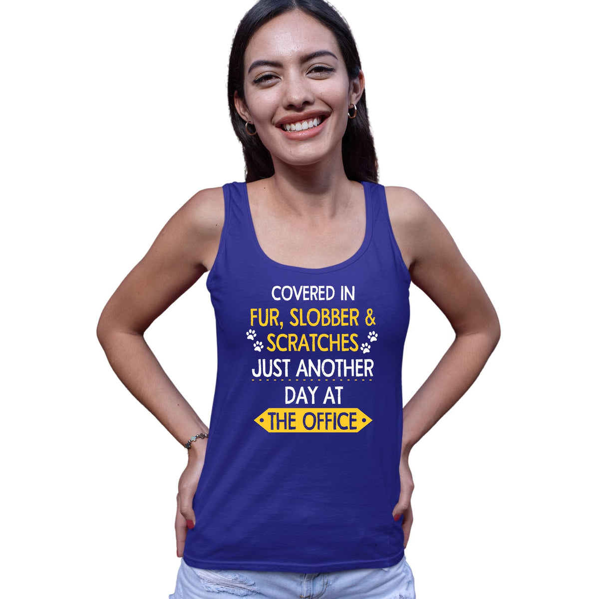 Fur, Slobber, Scratches Women's Tank Top-Women’s Premium Tank Top | Spreadshirt 917-I love Veterinary