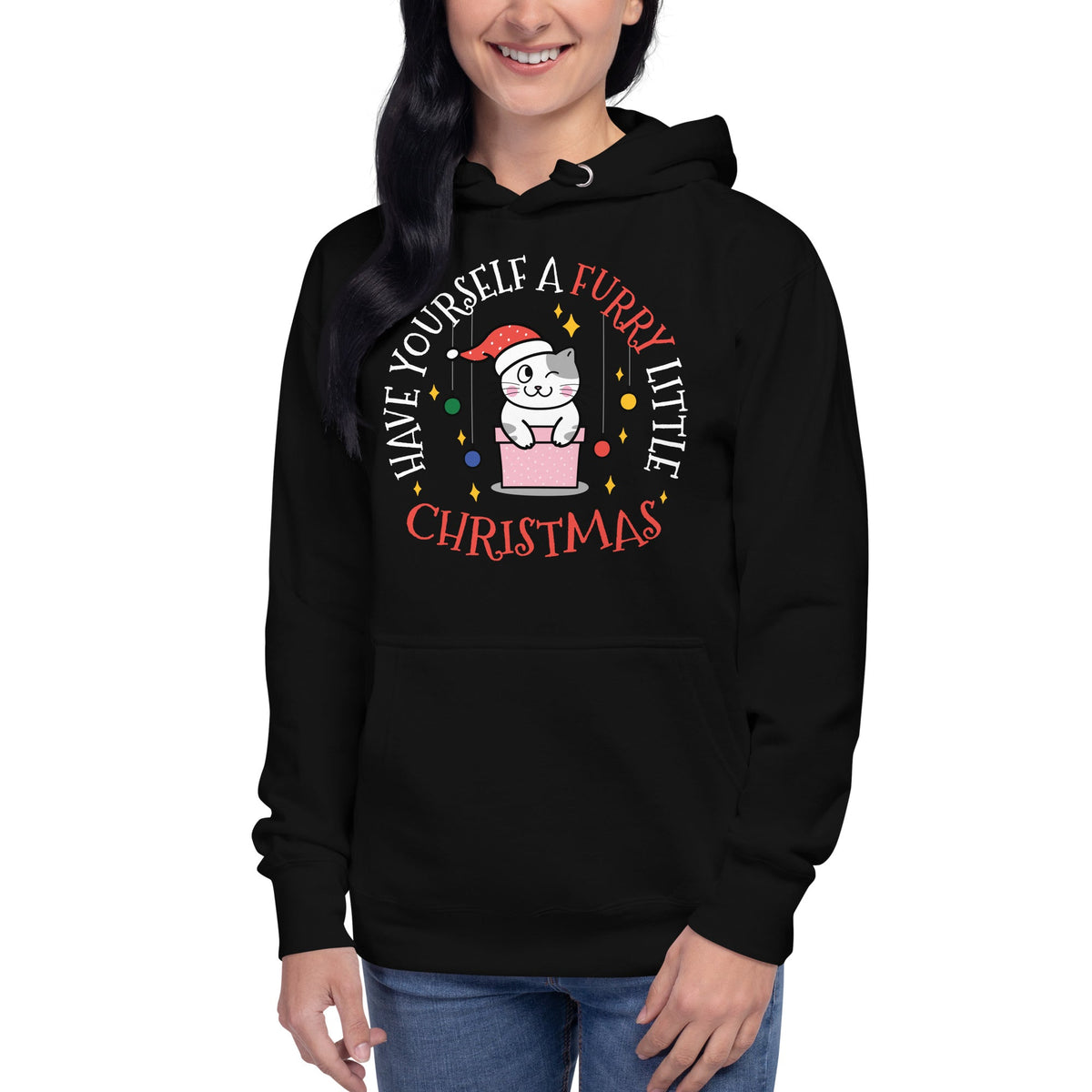 Furry Little Christmas Unisex Premium Hoodie Hoodie-Premium Unisex Hoodie-I love Veterinary