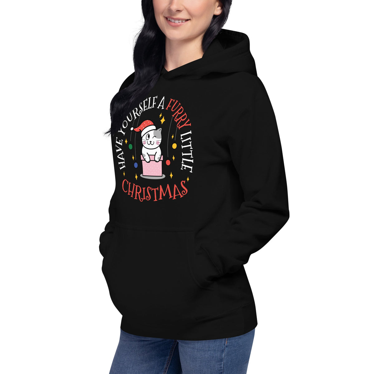 Furry Little Christmas Unisex Premium Hoodie Hoodie-Premium Unisex Hoodie-I love Veterinary