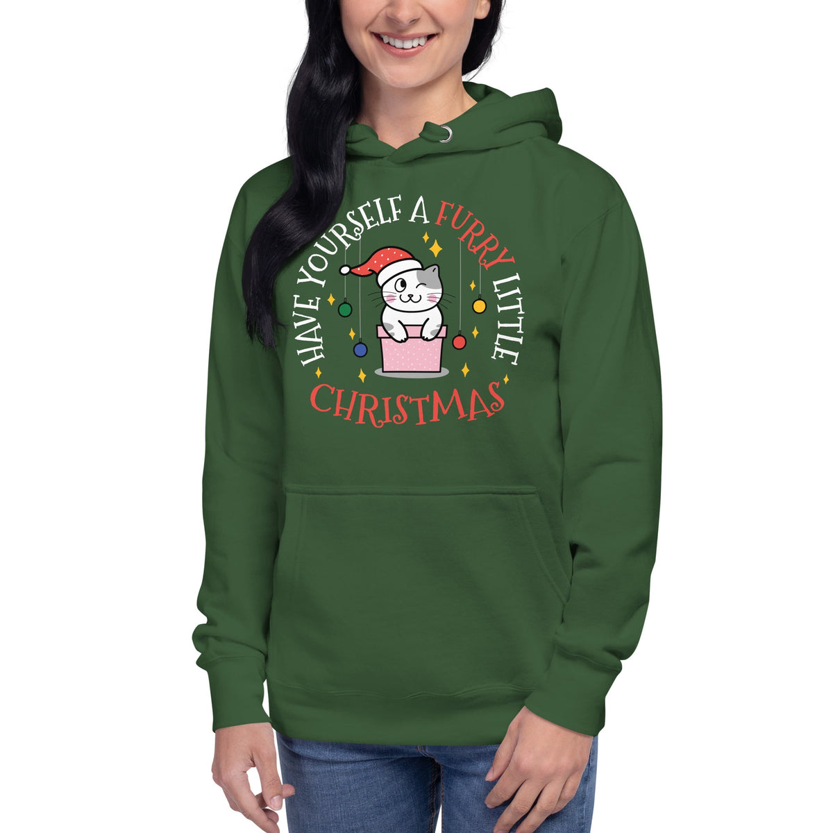 Furry Little Christmas Unisex Premium Hoodie Hoodie-Premium Unisex Hoodie-I love Veterinary