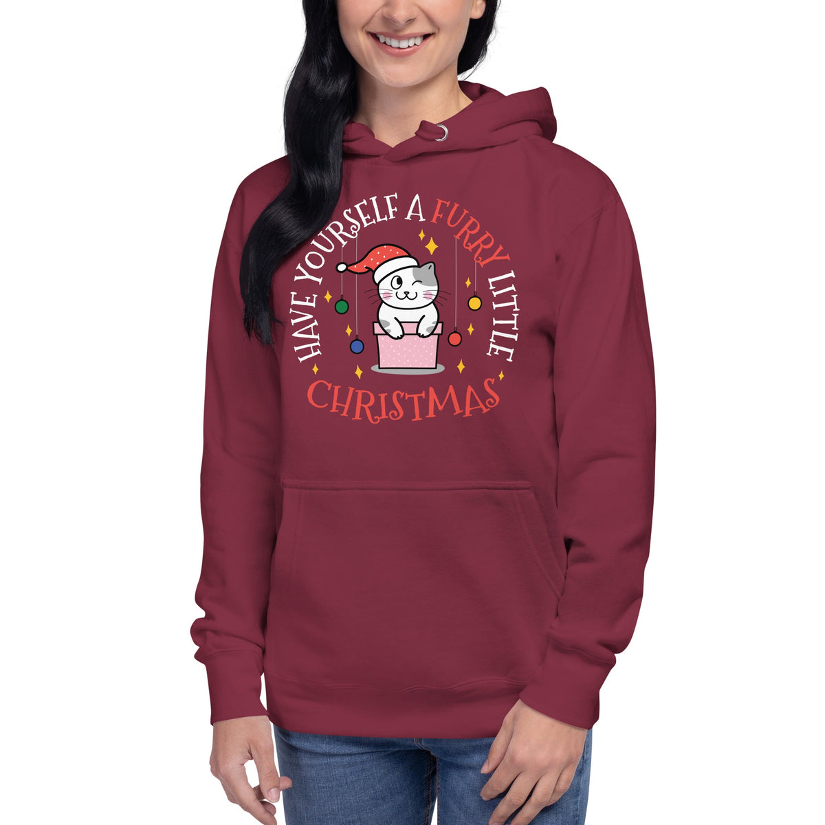 Furry Little Christmas Unisex Premium Hoodie Hoodie-Premium Unisex Hoodie-I love Veterinary