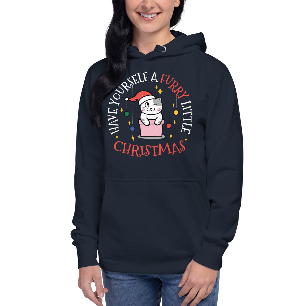 Furry Little Christmas Unisex Premium Hoodie Hoodie-Premium Unisex Hoodie-I love Veterinary