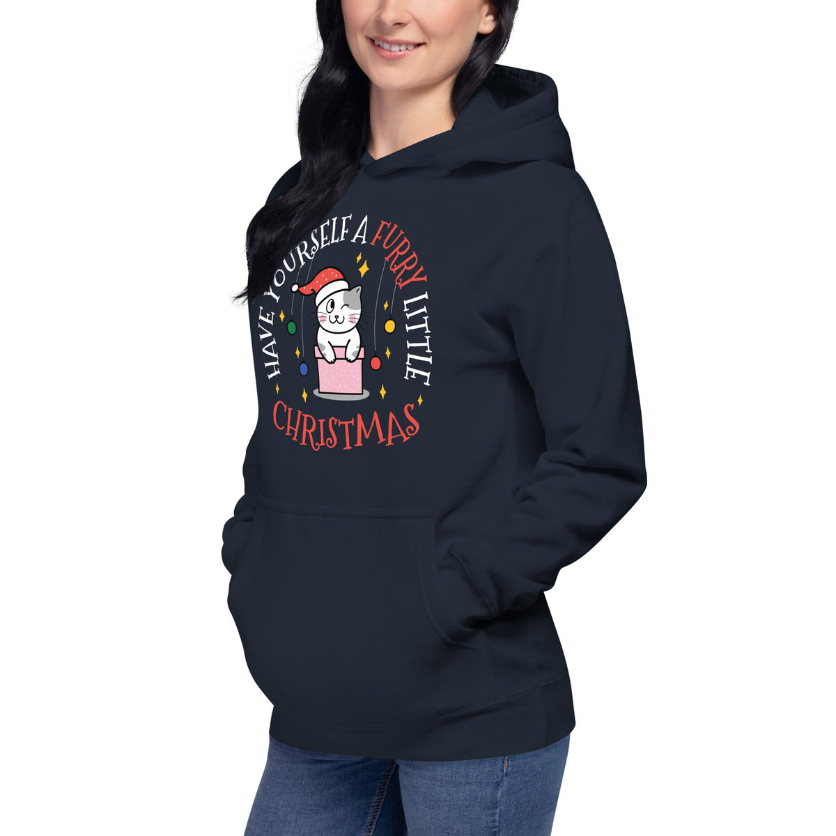 Furry Little Christmas Unisex Premium Hoodie Hoodie-Premium Unisex Hoodie-I love Veterinary