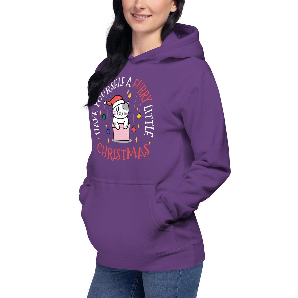 Furry Little Christmas Unisex Premium Hoodie Hoodie-Premium Unisex Hoodie-I love Veterinary