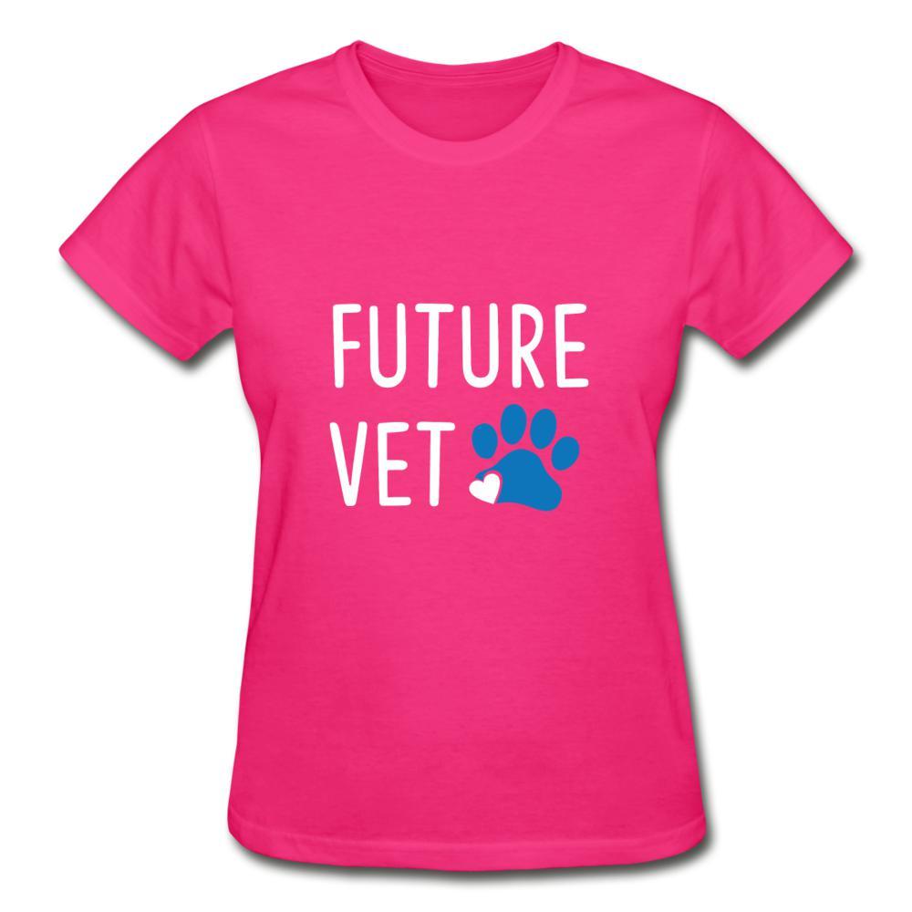 Future Vet Gildan Ultra Cotton Ladies T-Shirt-Ultra Cotton Ladies T-Shirt | Gildan G200L-I love Veterinary
