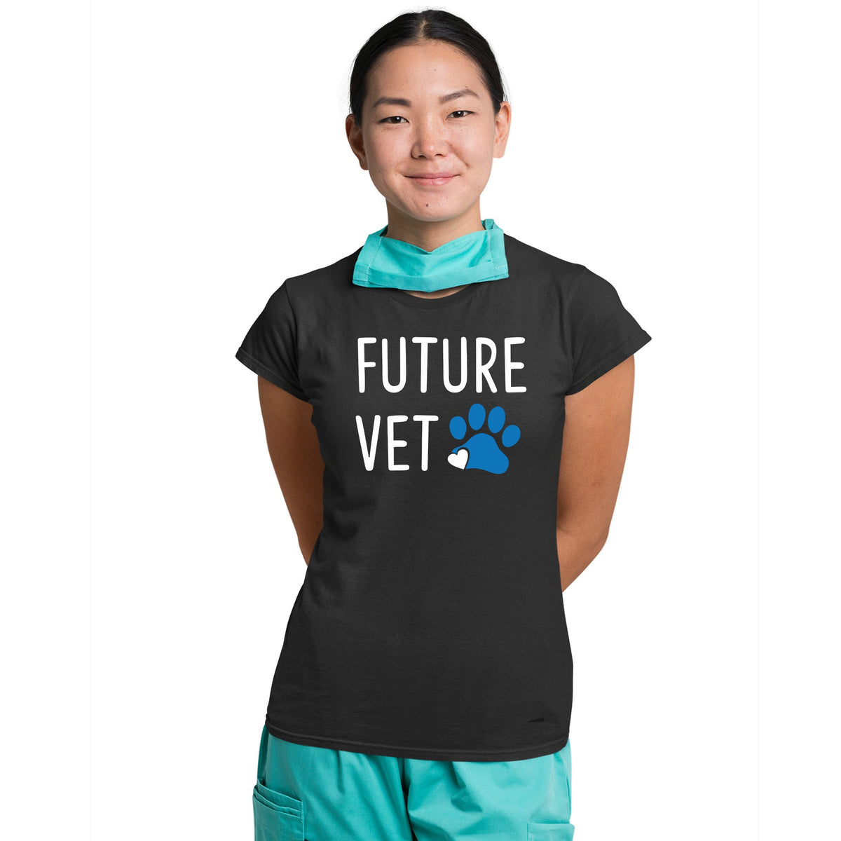 Future Vet Gildan Ultra Cotton Ladies T-Shirt-Ultra Cotton Ladies T-Shirt | Gildan G200L-I love Veterinary