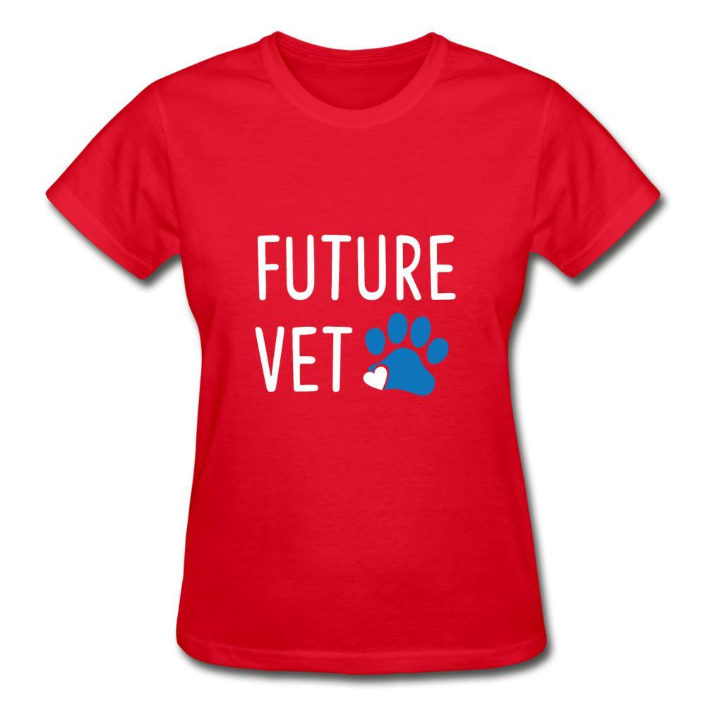 Future Vet Gildan Ultra Cotton Ladies T-Shirt-Ultra Cotton Ladies T-Shirt | Gildan G200L-I love Veterinary