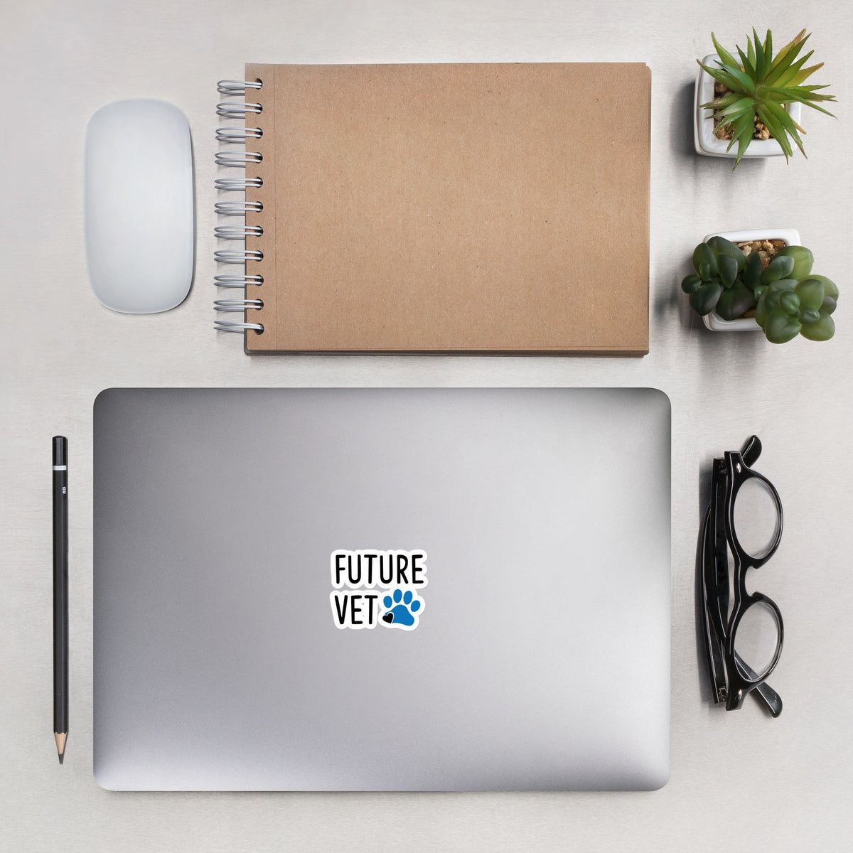 Future Vet Sticker Bubble-free stickers-Kiss-Cut Stickers-I love Veterinary