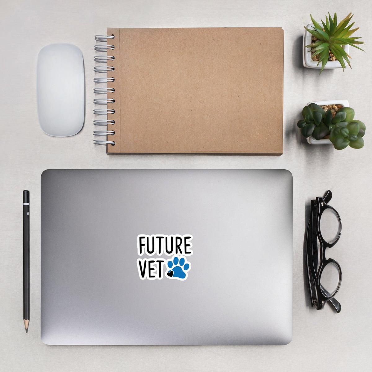 Future Vet Sticker Bubble-free stickers-Kiss-Cut Stickers-I love Veterinary