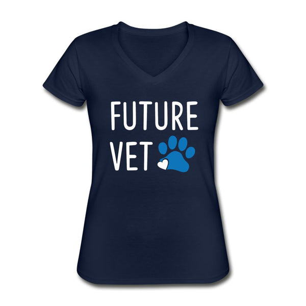 Future Vet Women's V-Neck T-Shirt-Women's V-Neck T-Shirt | Fruit of the Loom L39VR-I love Veterinary