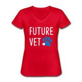 Future Vet Women's V-Neck T-Shirt-Women's V-Neck T-Shirt | Fruit of the Loom L39VR-I love Veterinary