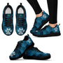 Geometric pattern with Paw Print - Women's Sneakers-Sneakers-I love Veterinary