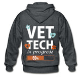 Vet Tech in progress Unisex Zip Hoodie-Gildan Heavy Blend Adult Zip Hoodie-I love Veterinary