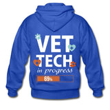 Vet Tech in progress Unisex Zip Hoodie-Gildan Heavy Blend Adult Zip Hoodie-I love Veterinary