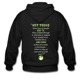 Vet Tech - Know how to handle it Unisex Zip Hoodie-Gildan Heavy Blend Adult Zip Hoodie-I love Veterinary