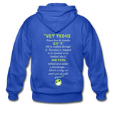 Vet Tech - Know how to handle it Unisex Zip Hoodie-Gildan Heavy Blend Adult Zip Hoodie-I love Veterinary