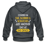 Veterinary - Fur, Slobber, Scratches Unisex Zip Hoodie-Heavy Blend Adult Zip Hoodie | Gildan G18600-I love Veterinary