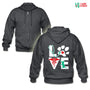 Veterinary - Love cat Unisex Zip Hoodie-Gildan Heavy Blend Adult Zip Hoodie-I love Veterinary