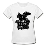 I was made to save animals Gildan Ultra Cotton Ladies T-Shirt-Gildan Ultra Cotton Ladies T-Shirt-I love Veterinary