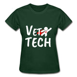 Super Vet Tech Gildan Ultra Cotton Ladies T-Shirt-Gildan Ultra Cotton Ladies T-Shirt-I love Veterinary