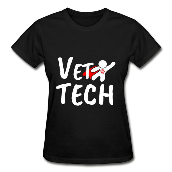 Super Vet Tech Gildan Ultra Cotton Ladies T-Shirt-Gildan Ultra Cotton Ladies T-Shirt-I love Veterinary