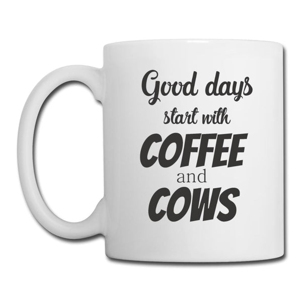 Good days start with coffee and cows Coffee or Tea Mug-Coffee/Tea Mug | BestSub B101AA-I love Veterinary