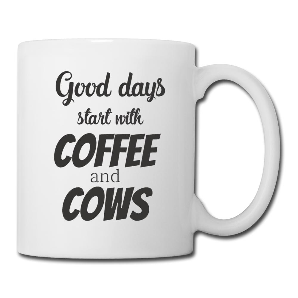 Good days start with coffee and cows Coffee or Tea Mug-Coffee/Tea Mug | BestSub B101AA-I love Veterinary
