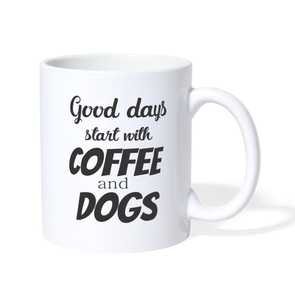 Good days start with coffee and dogs White Coffee or Tea Mug-Coffee/Tea Mug | BestSub B101AA-I love Veterinary
