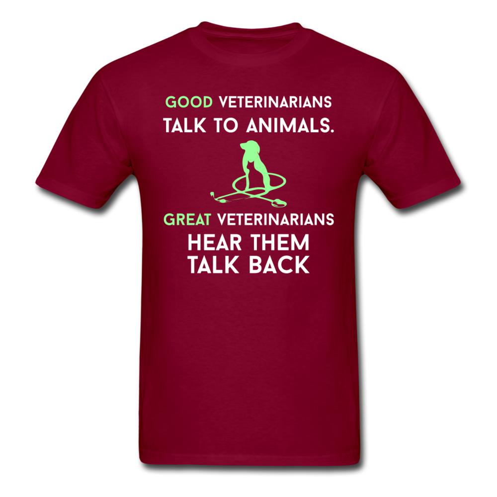 Good veterinarians talk to animals Unisex T-shirt-Unisex Classic T-Shirt | Fruit of the Loom 3930-I love Veterinary