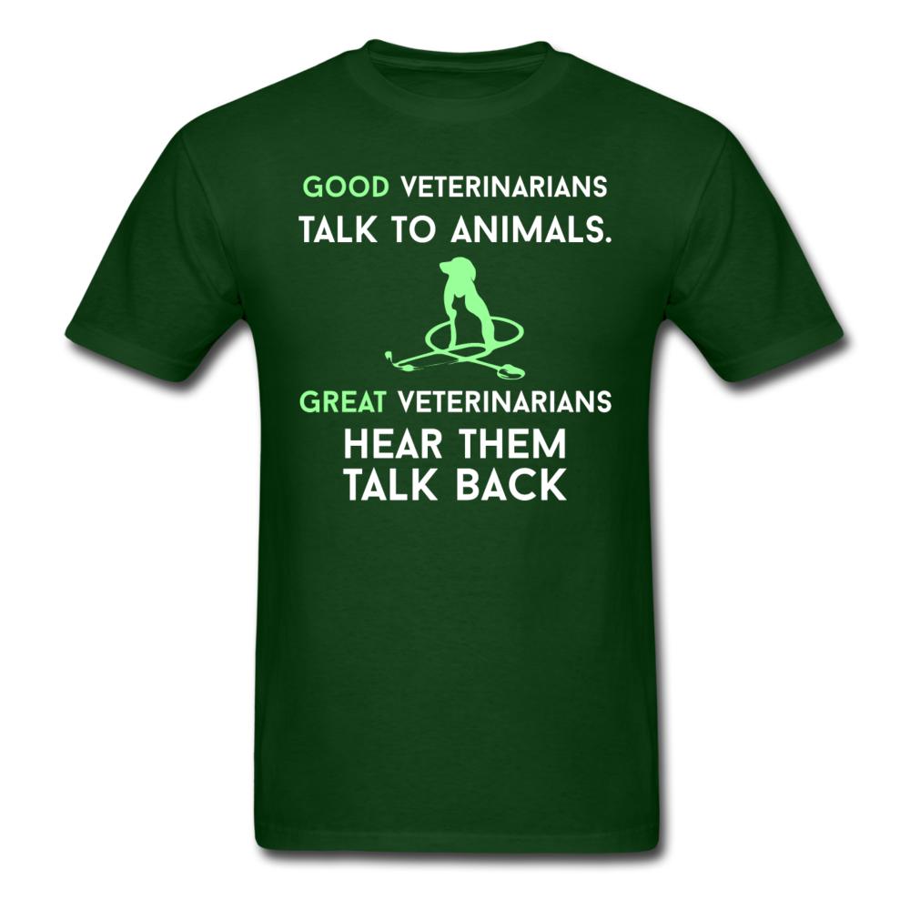 Good veterinarians talk to animals Unisex T-shirt-Unisex Classic T-Shirt | Fruit of the Loom 3930-I love Veterinary