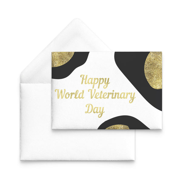 Greeting Cards for World Veterinary Day - Golden-Postcards-I love Veterinary
