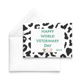 Greeting Cards for World Veterinary Day - Leopard frame-Postcards-I love Veterinary