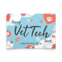 Happy Vet Tech Week Thank YOU - Set of 10 Flat Cards-Postcards-I love Veterinary