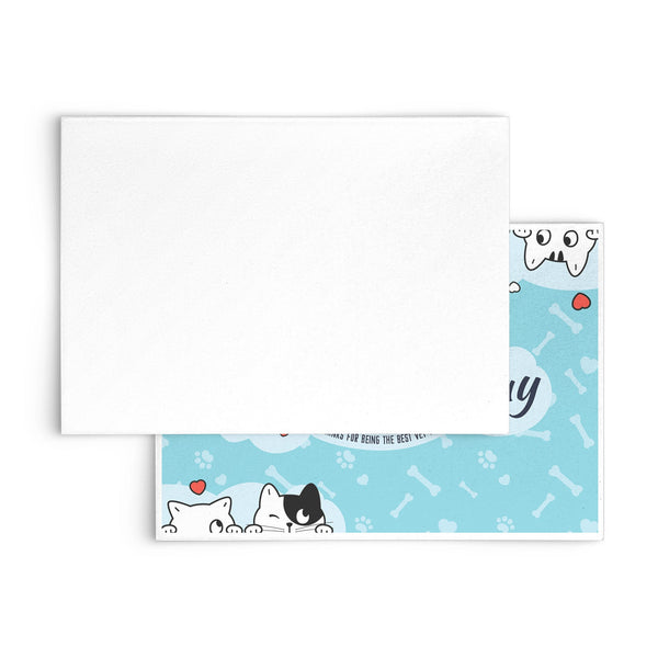 Happy World Veterinary Day! Vet Tech Flat Card-Postcards-I love Veterinary