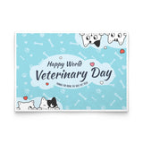 Happy World Veterinary Day! Vet Tech Flat Card-Postcards-I love Veterinary