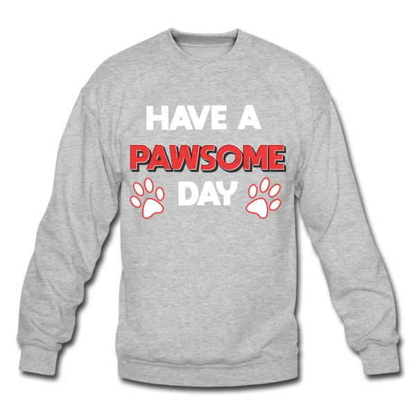 Have a Pawesome Day Crewneck Sweatshirt-Unisex Crewneck Sweatshirt | Gildan 18000-I love Veterinary