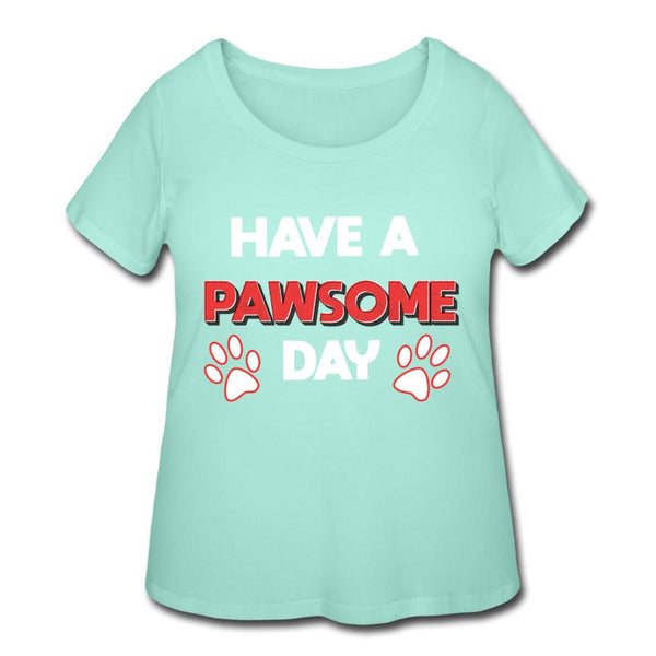 Have a Pawesome Day Women's Curvy T-shirt-Women’s Curvy T-Shirt | LAT 3804-I love Veterinary